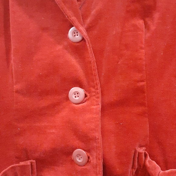 Torrid red velvet feel blazer jacket size 2 - Picture 4 of 9